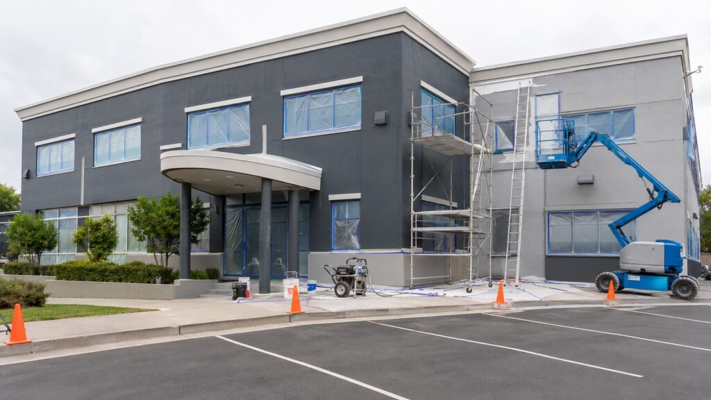 exterior paintin commercial 1 Exterior Painting in Berlin, NJ — 7&7 Contractor LLC
